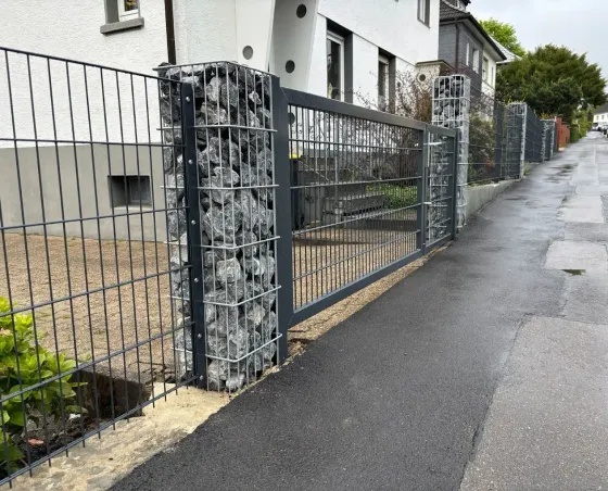 Gabionen und Steinzäune in Frankfurt - fachgerechte Ausführung vor Ort